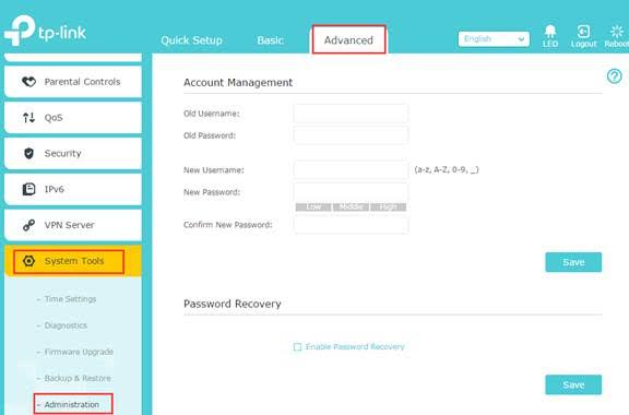 Steps to Change TP Link Login Password